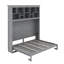 Queen Size Murphy Bed With Top Shelves & USB-972517231