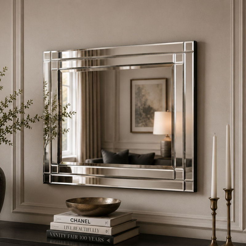 Mackenzie Rectangle Mirror, 120cm H x 80cm W