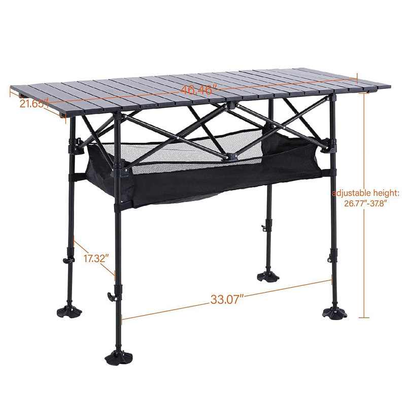 Table pliante portative 46,46 po
