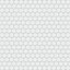 Carreau de mosaïque en porcelaine blanche 11-1 / 2 "x 11-5 / 8" Colmena Hex Matte-113354825
