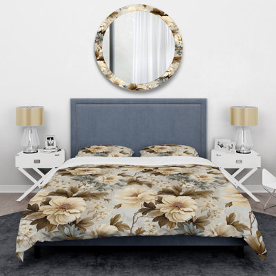 Ethereal Rococo Flourish Victorian Pattern II Duvet Cover