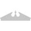 Acorn Architectural Grade PVC Combination Pediment (Pitch 6/12)-41853695