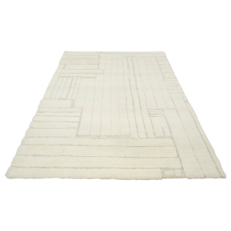 Ivory Moroccan Wool Rug