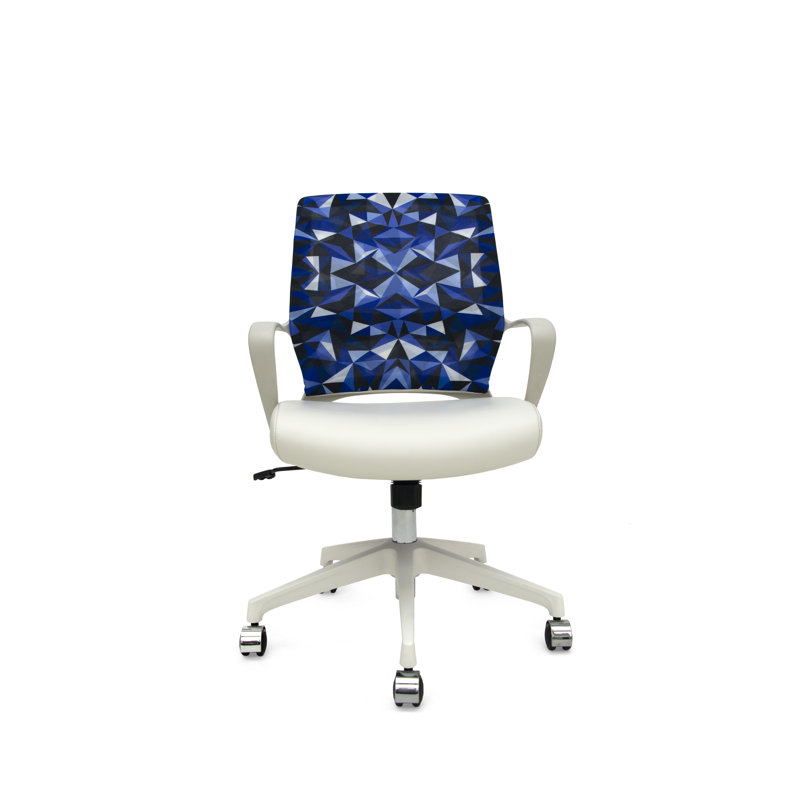 Task Chair, Silver/White
