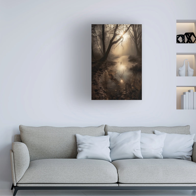 Art sur toile Sasha Foggy Morning III, H 19 po x l 12 po