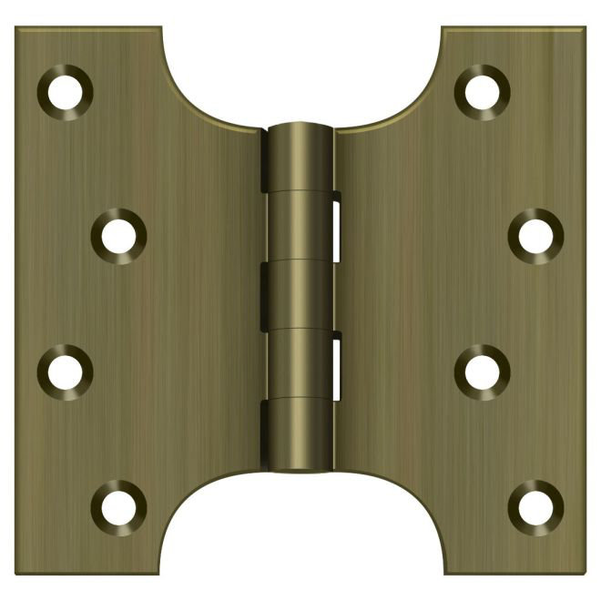 Charnière 4 "x 4" en laiton antique DSPA4040U5 Deltana, Laiton antique