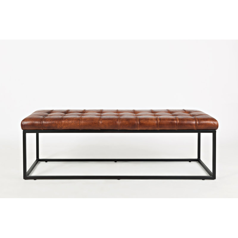 Kellner Upholstered Bench, Saddle