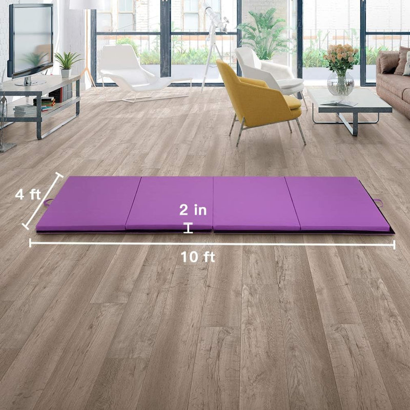 Tapis de gymnastique, Mauve, 10 pi x 4 pi x 2 pi