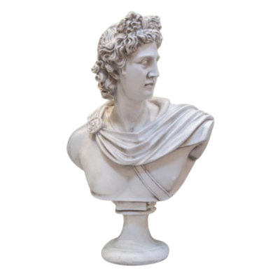 Fiberglass David Statue Finished In Milky White