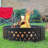 Margene Crossweave 36" Round Steel Heavy-Duty Fire Ring