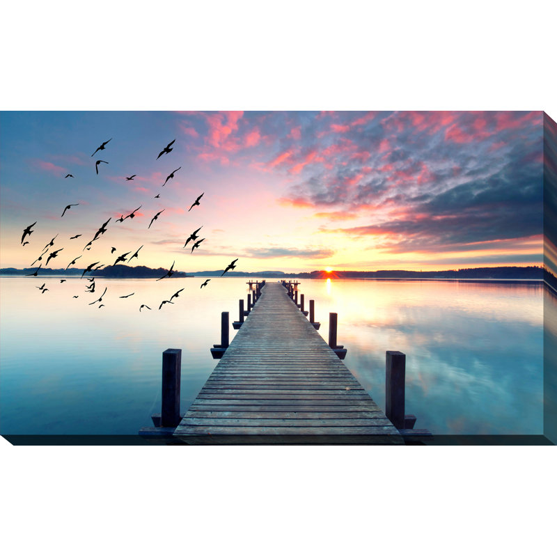« learn to fly », reproduction de photo sur toile tendue, H 24 po x l 40 po x P 1 po