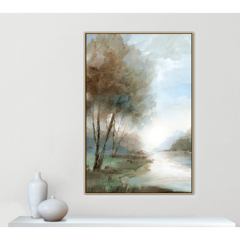 Zailin Peaceful River Print par Nan, Naturel, H 61,5 po x l 41,5 po