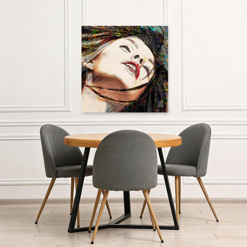 Impression d'art abstrait contemporain abstrait, 36" H x 36" W