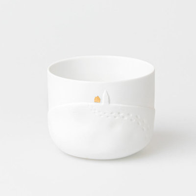 Photophore en porcelaine Snowy Day