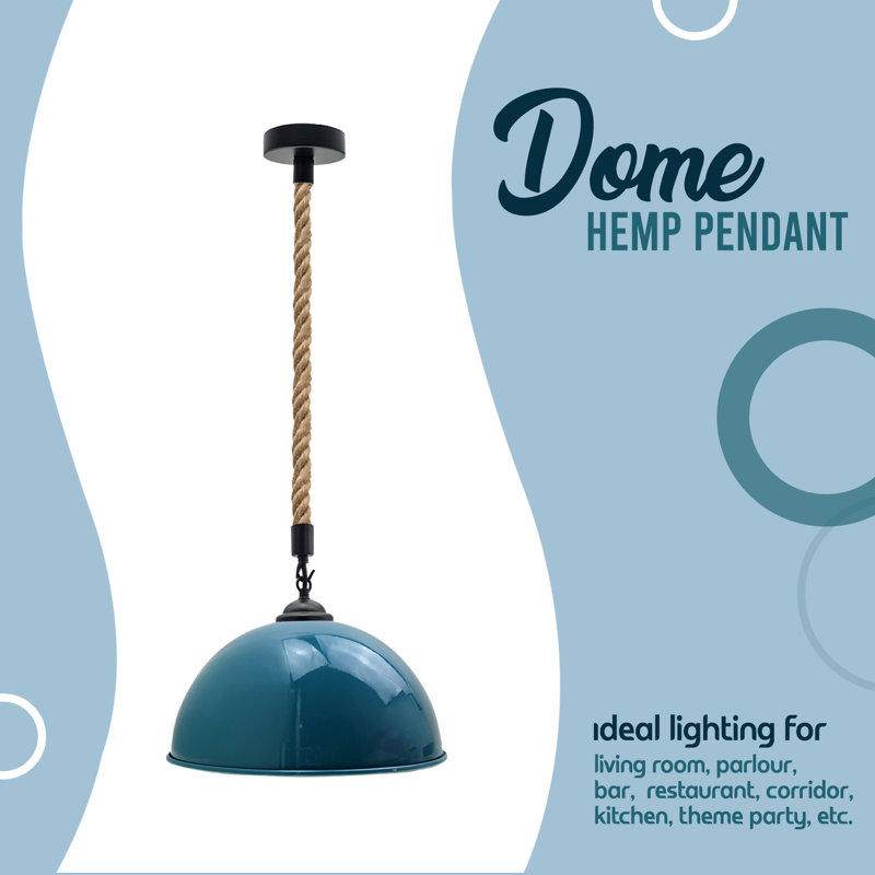 Glasco 1 - Light Single Pendant, Yes, Blue