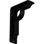 2"W x 5 1/2"D x 8"H Maria Wrought Iron Bracket, (Triple center brace) (6-Pack)