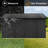 12X10 Ft Metal Garden Sheds Outdoor Storage Sheds Black With Window With Goods Shelves-128525471
