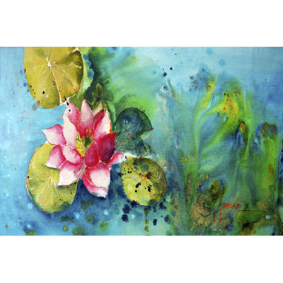 Horizontal Flores VI by Leticia Herrera - Wrapped Canvas Painting