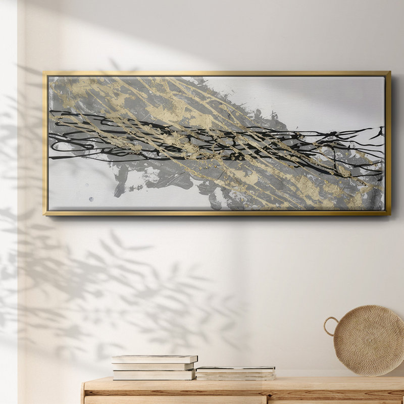 Mistral IV in White - Framed Canvas