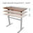 Chelseaanne Adjustable Metal Base Standing Desk