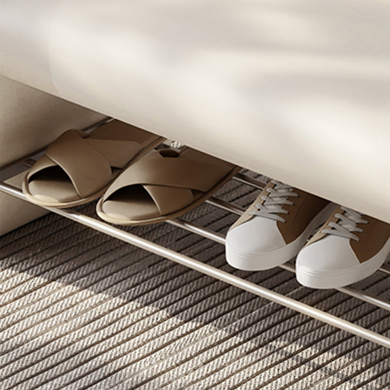 4 Pair Shoe Storage Bench, White
