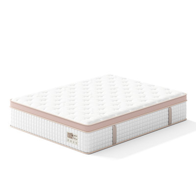 14 Inch Firm Queen Mattress With Gel Memory Foam And Pocket Springs For Ergonomic Bedroom Bed Support Setup Cooling Nights
