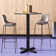 Neyland Cain Square X-Base Cafe Table