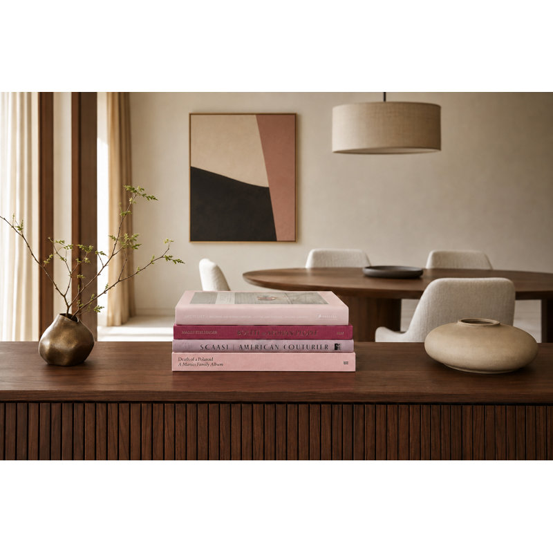 Decorative Books - Blush Arts Coffee Table Stack - 4 Pink Books