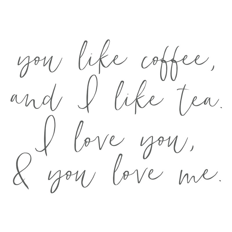 Coffee And Tea 2 - Wrapped Canvas Print, 30cm H x 30cm W