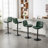 Double-Layer Upholstered Swivel Adjustable Height Bar Stool (Set of 4)-2069916368-2069916366