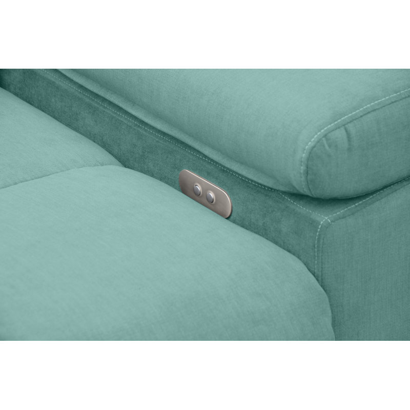 Berrada 5 Seater Corner Sofa, Mint, Left Hand Facing
