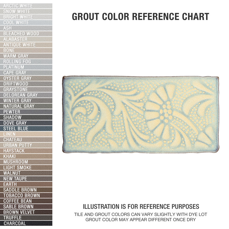 Antic Feelings 3" x 6" Ceramic Patterned Subway Tile, Feelings Pergamon