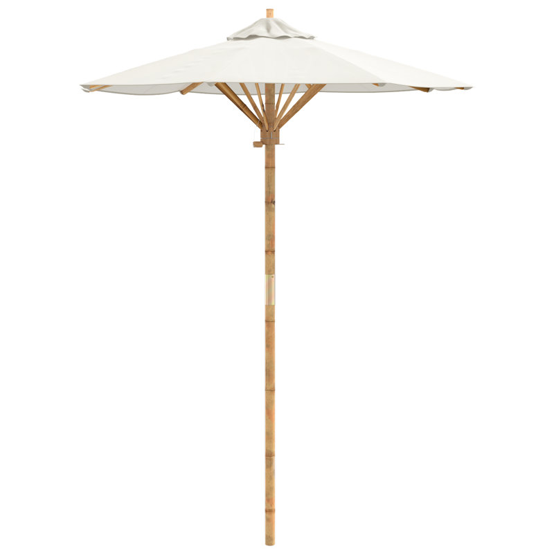 Market Parasol, 210cm H x 150cm W x 150cm D, Cream White