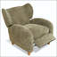 Chaise multifonctionnelle en chenille Nordic avec dossier incurvé Nordic-131541626