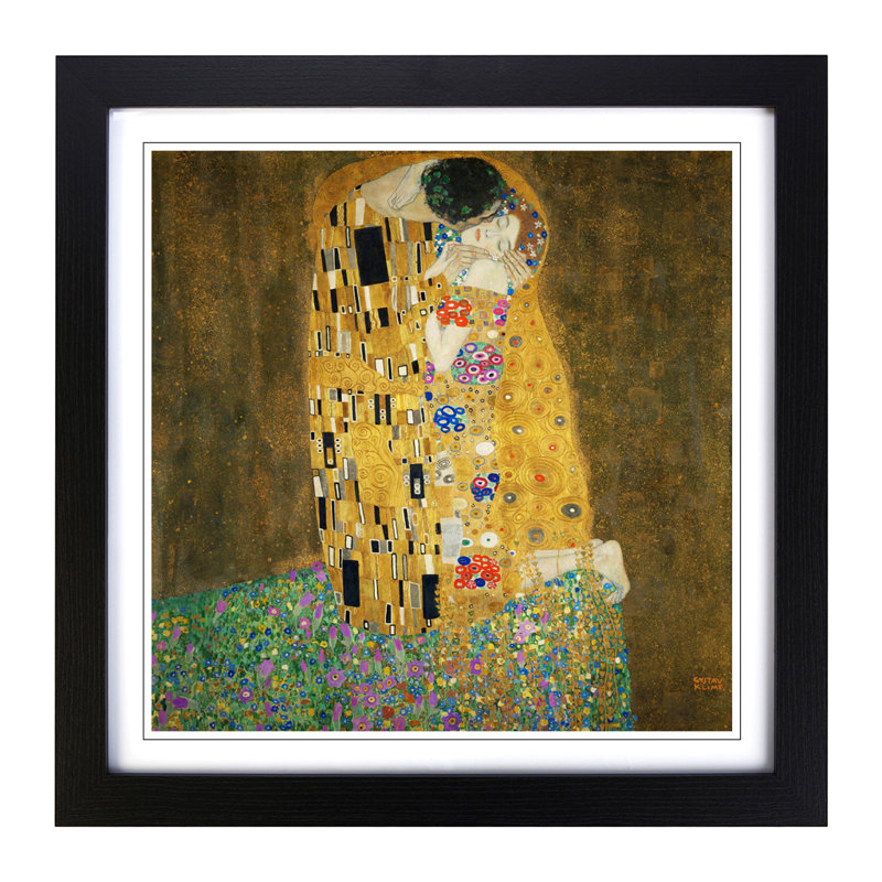 Gustav Klimt - Single Picture Frame Painting, Black