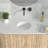 16'' Circular Ceramic Undermount  Bathroom Sink with Overflow