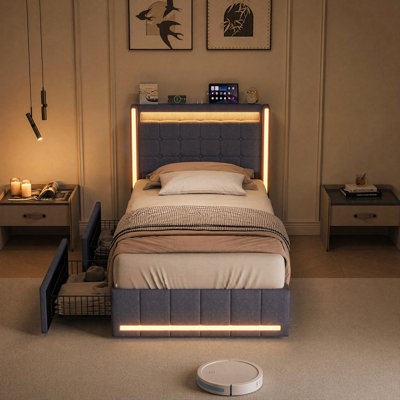 Taneshia Single (3') Drawers Bed Frame