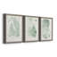 Verdure Ferns IV - ensemble de 3 peintures sur toile encadrées-1874670306-1874670305