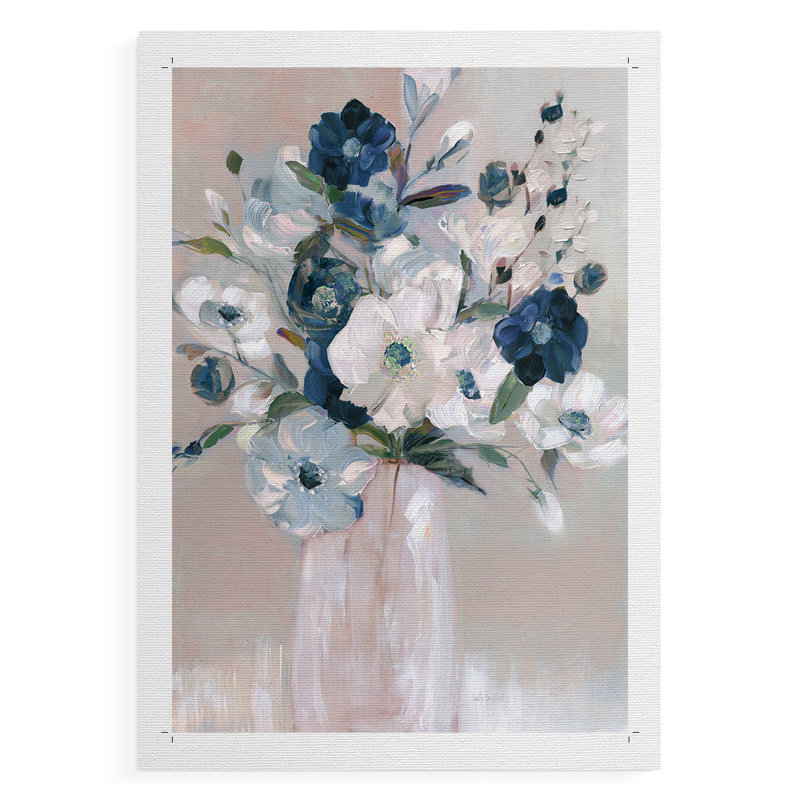 Touch of Teal Arrangement II - Impression sur toile seulement - NON-CADRE