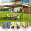 Pavillon de jardin portatif en métal x P 10 pi Verona-96905749