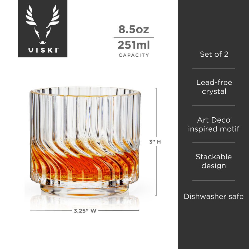 Gobelets en verre Zephyr, lot de 2