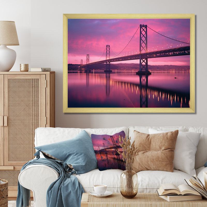 «San Francisco Skyline And Bay Bridge X», reproduction d'art sur toile, H 12 po x l 20 po x P 1 po