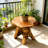Adelie Tree Stump Natural Live Edge Stool
