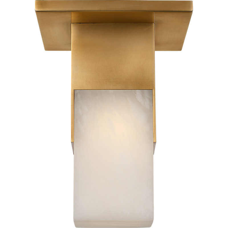 Kelly Wearstler 1 - Light LED Flush Mount, Antique-Burnished Brass