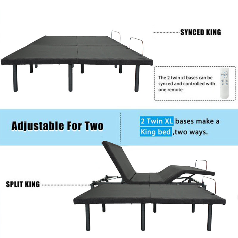 Medaryville Split King Zero Gravity Adjustable Bed with Wireless Remote