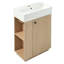22" bathroom vanity with ceramic sink