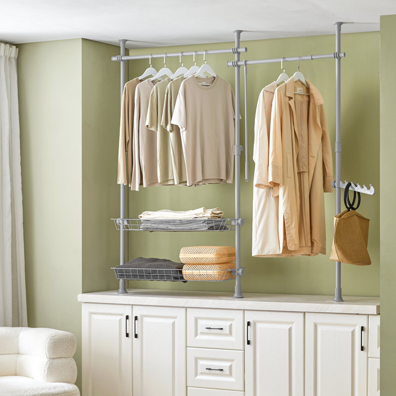 Hammitt 160"" W - 195"" W Closet System, Grey