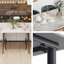 Fung Marble Top Metal Base Dining Table-1382712610