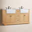 Ensemble de meuble-lavabo double 60 po Pardue-426896449