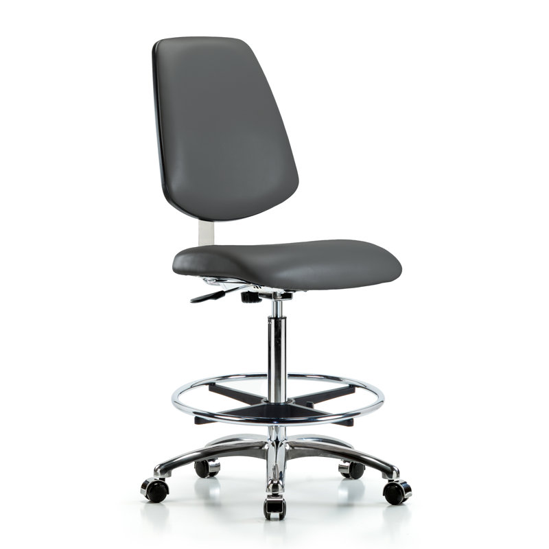 Chaise de travail ergonomique Merridy, Roulettes, gris